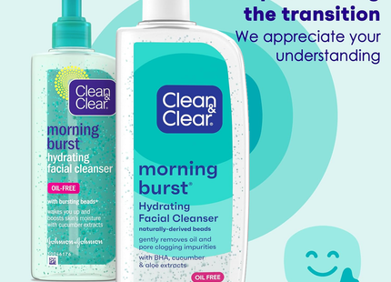 Clean &amp; Clear - Nettoyant hydratant pour le visage Morning Burst | 235 ml