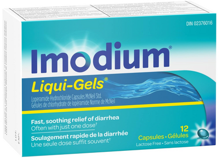 Imodium - Diarrhea Relief Liqui-Gels | 12 Capsules