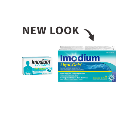 Imodium - Liqui-Gels for Soothing Relief of Diarrhea 2 mg - Adults | 36 Capsules