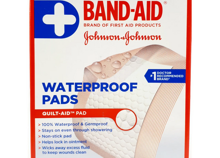 Band-Aid - Waterproof Pads, Large | 6 Pack