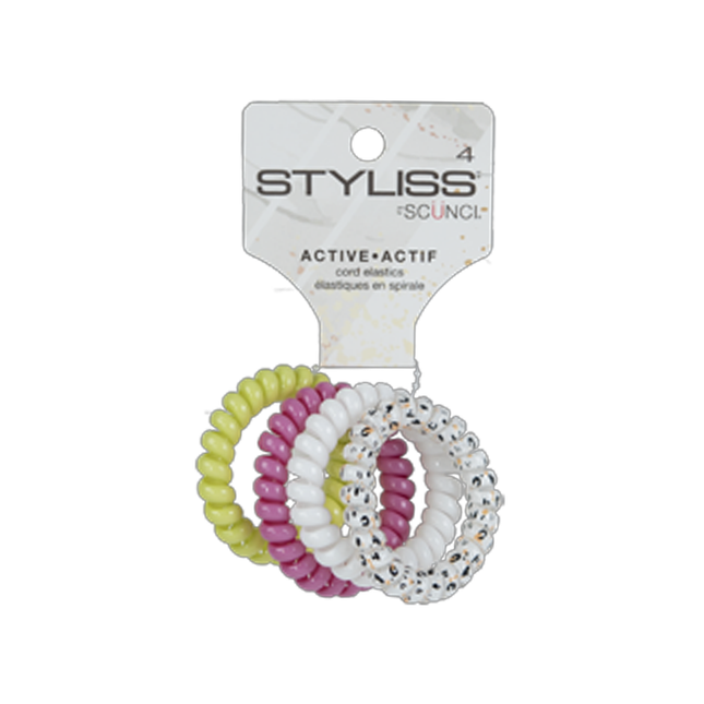 Scünci - Styliss Active Cord Elastics | 4 Pieces