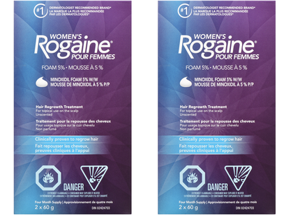 Rogaine Hair Regrowth Foam Treatment Foam for Women Bundle | 4 x 60 g