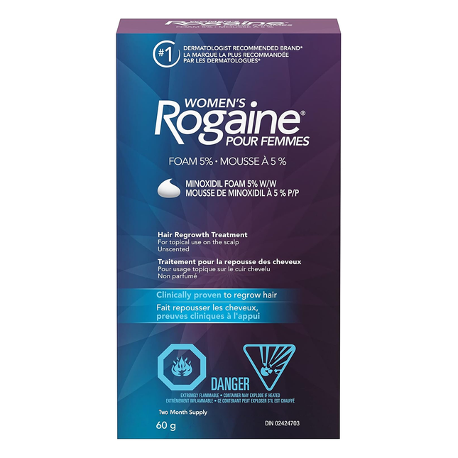 Rogaine - Traitement de repousse des cheveux pour femmes - Mousse Minoxidil 5% | 60g