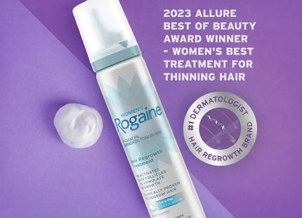 Rogaine - Traitement Mousse pour la Repousse des Cheveux des Femmes | Traitement de 4 Mois - 2 x 60 g