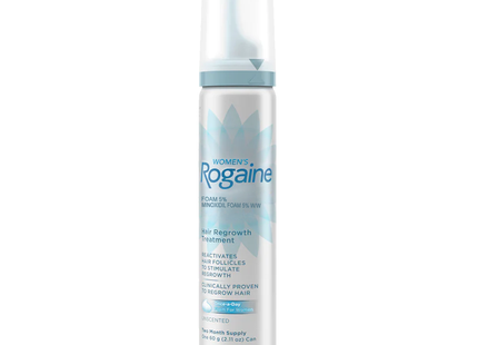Rogaine - Traitement Mousse pour la Repousse des Cheveux des Femmes | Traitement de 4 Mois - 2 x 60 g