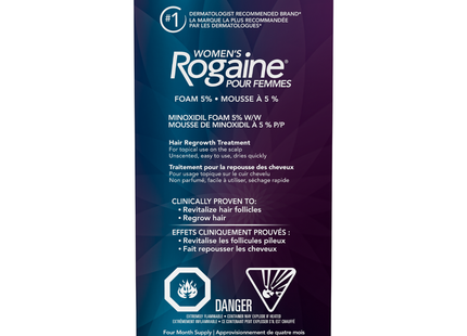 Rogaine - Traitement Mousse pour la Repousse des Cheveux des Femmes | Traitement de 4 Mois - 2 x 60 g