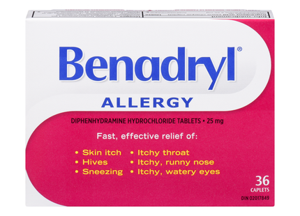 Benadryl - Comprimés contre les allergies | 36 comprimés