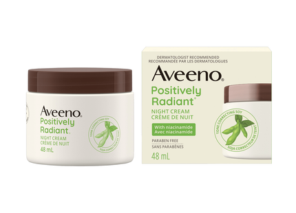 Aveeno - Positively Radiant Night Cream With Niacinamide | 48 mL
