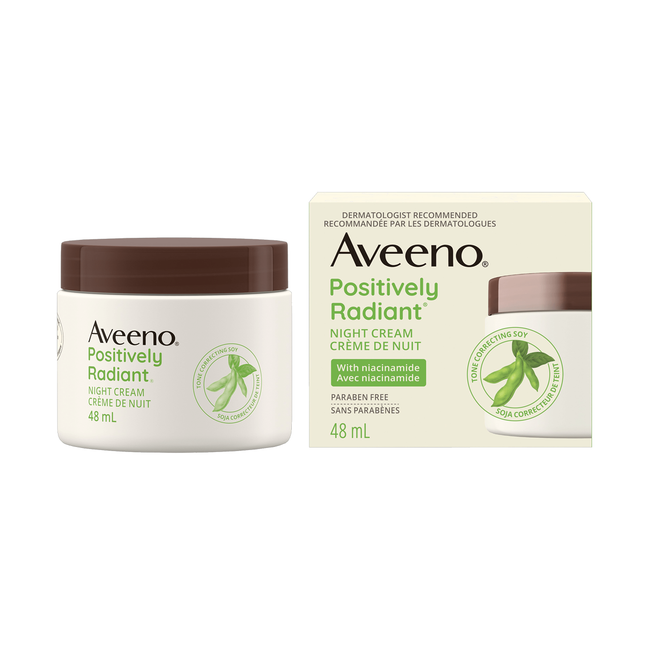 Aveeno - Positively Radiant Night Cream With Niacinamide | 48 mL