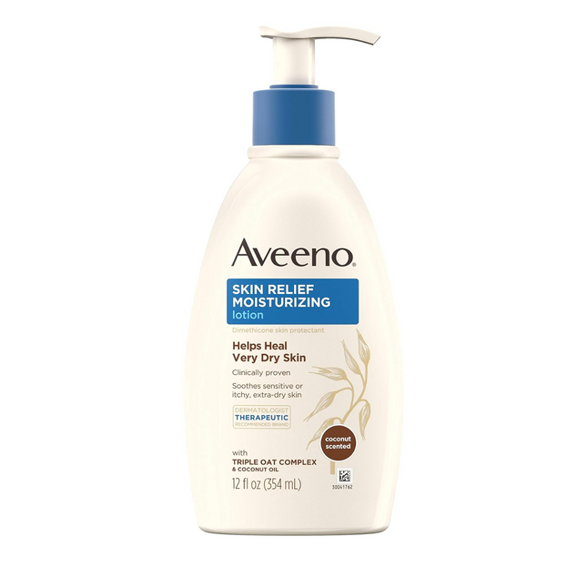 Aveeno - Lotion hydratante pour soulager la peau - Noix de coco | 354 ml