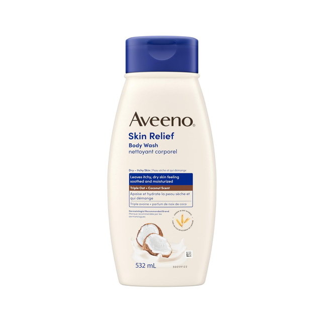 Aveeno - Skin Relief Gentle Scent Body Wash, Coconut | 532 mL