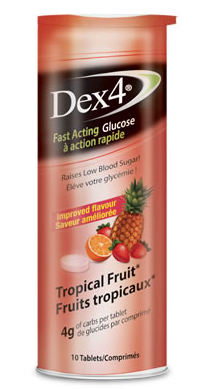 Dex4 - Glucose Tablets - Tropical fruit | 10 Tablets