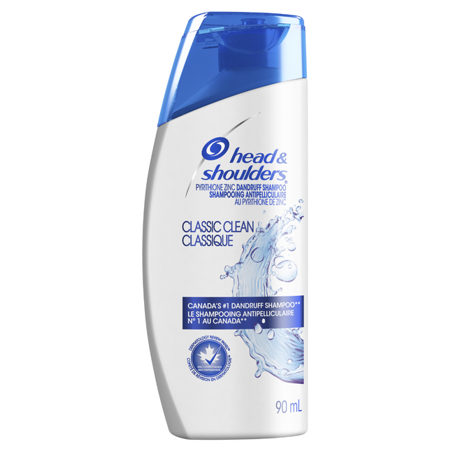 Head & Shoulders - Shampooing antipelliculaire classique propre - Format voyage | 90 ml