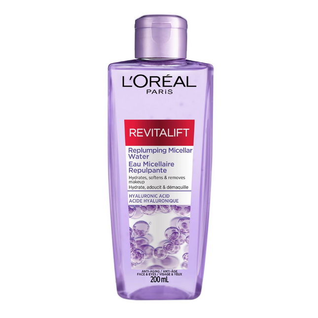 L'Oréal - Revitalift Replumping Micellar Water - With Hyaluronic Acid | 200 mL