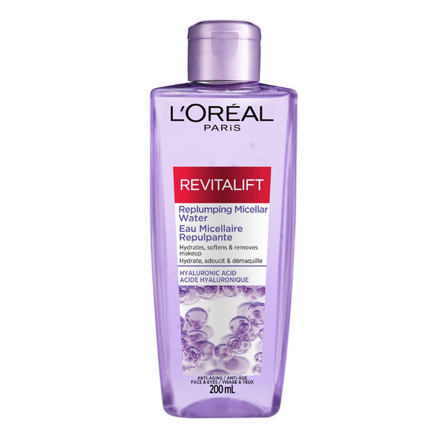 L'Oréal - Eau micellaire repulpante Revitalift - Avec acide hyaluronique | 200 ml