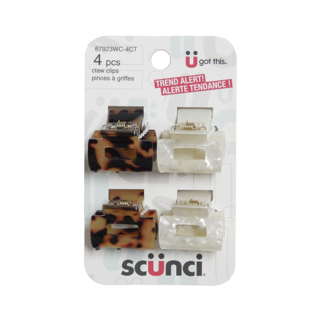 Scunci - U Got This Trend Alert Claw Clips | 4 Pcs