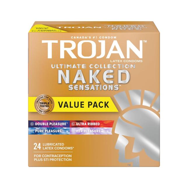 Trojan - Naked Sensations Ultimate Collection Condoms | 24 Condoms
