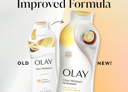 Olay - Gel douche Ultra Moisture avec hydratation 24 h, beurre de karité | 650 ml