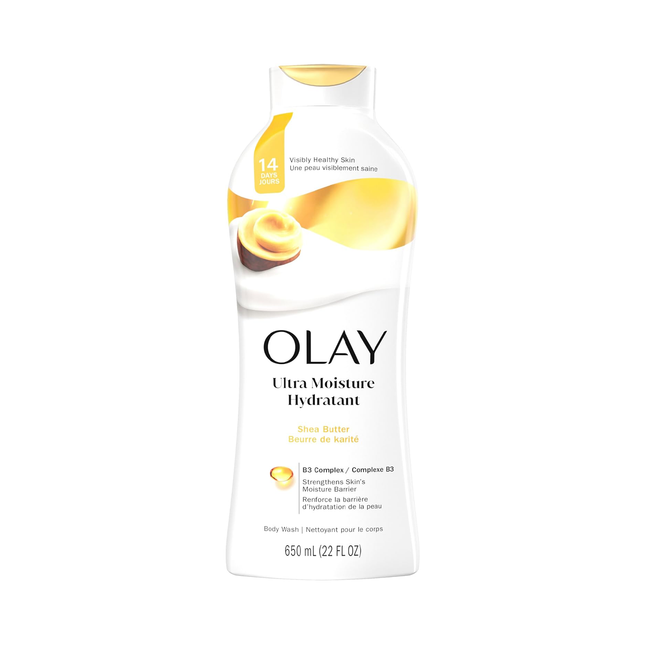 Olay - Gel douche Ultra Moisture avec hydratation 24 h, beurre de karité | 650 ml