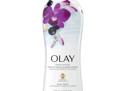 Olay - Fresh Outlast B3 Complex Body Wash - Orchid & Black Current | 650 mL