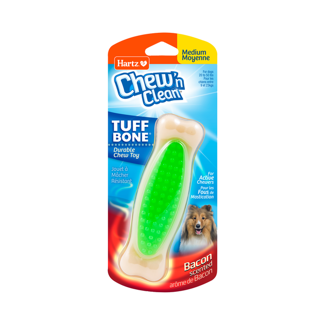 Hartz - Chew 'N Clean Tuff Bone Dog Toy Medium