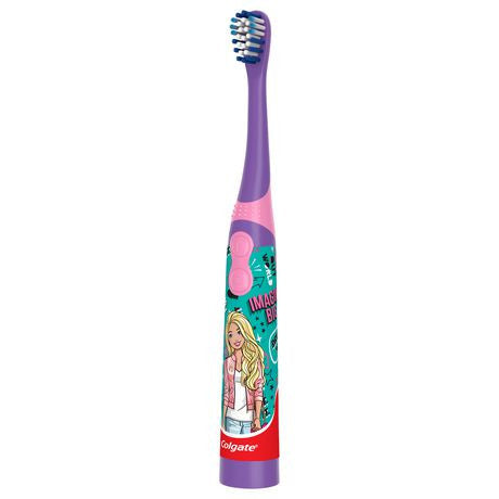 Colgate - Barbie Children's Electric Toothbrush - Extra Soft Bristle  | 1 Electric Toothbrush + 1  AA Battery