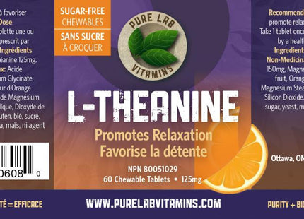 Pure Lab L-Theanine Chewable 60*