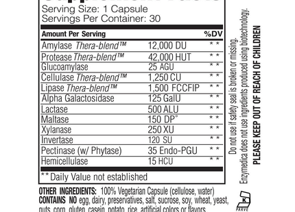 Enzymedica - Digest Basic - Digestive Enzymes | 30 Capsules