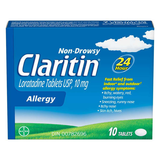 Claritin - Non-Drowsy 24H Allergy Relief Tablets | 10 Tablets