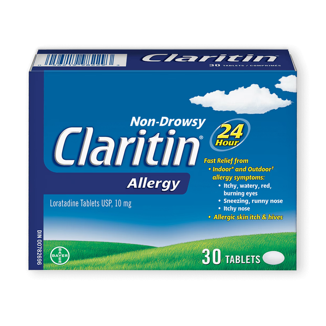 Claritin - Comprimés de soulagement des allergies 24 heures sans somnolence | 30 comprimés