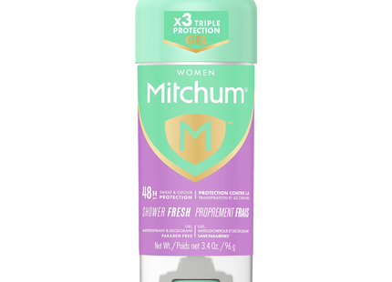 Mitchum - Women Triple Protection Gel 48 Hour Antiperspirant, Shower Fresh | 96 g