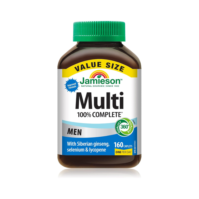 Jamieson - 100% Complete Multivitamin Men | 160 Caplets