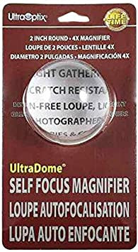 UltraOptix 2" Round UltraDome Self Focus Magnifier - 4X Magnifier