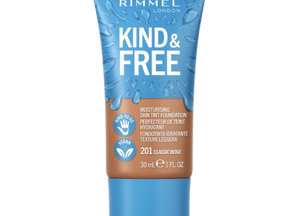 Rimmel - Fond de Teint Hydratant Kind &amp; Free - 201 Beige Classique | 30 ml