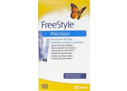 Freestyle - Precision - Blood Glucose Test Strips | 100 Strips