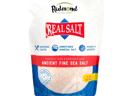 Redmond - Real Sea Salt, Natural Unrefined Fine Salt | 737 g