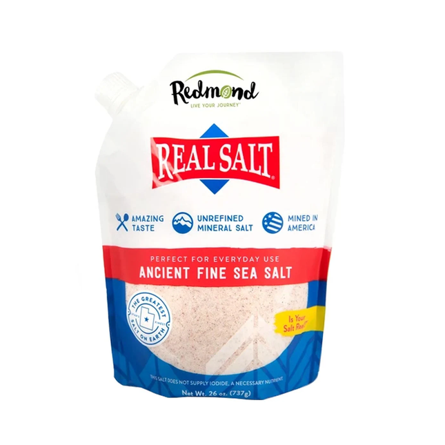 Redmond - Real Sea Salt, Natural Unrefined Fine Salt | 737 g