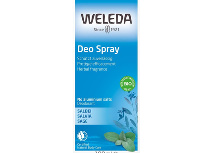 Weleda - Déodorant Spray à la Sauge | 100 ml