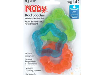 Nuby - Kool Soother Water-Filled Teether, for Children 3 Months+ | 3 Pack
