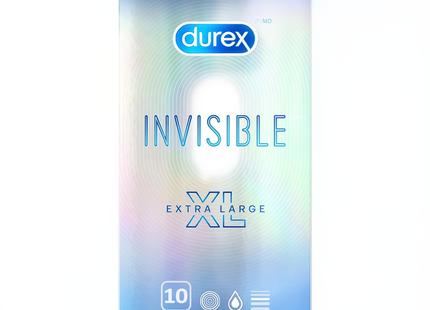 Durex - Invisible XL Condom | 10 Condoms
