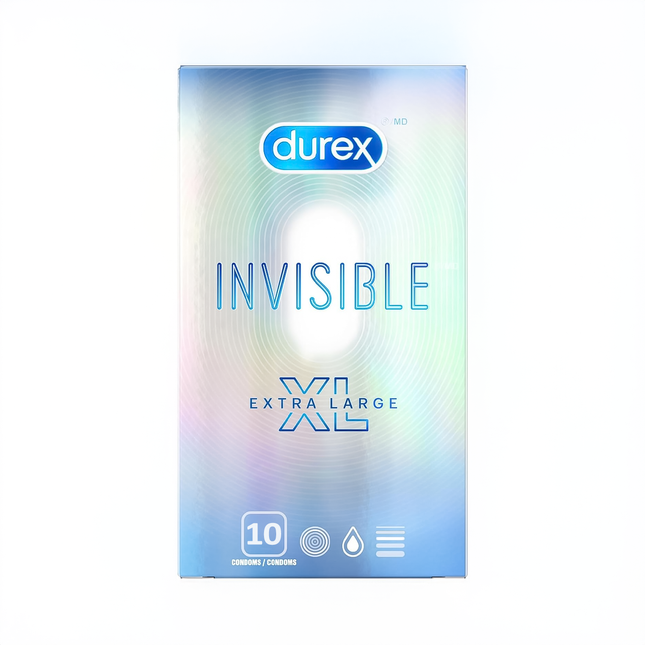Durex - Invisible XL Condom | 10 Condoms