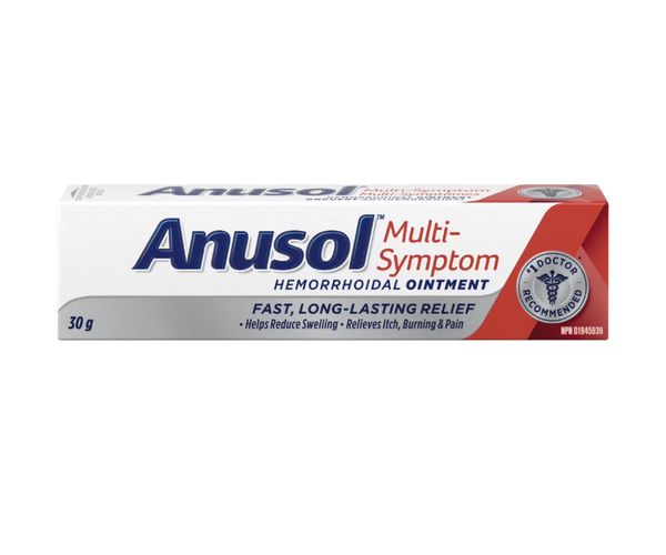 Anusol - Multi-Symptom Hemorrhoidal Ointment | 30 g – White Cross E-Store