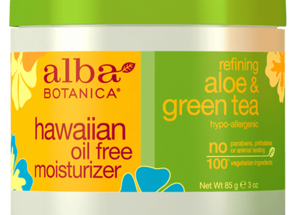Alba Botanica - Natural Hawaiian Oil Free Moisturizer with Aloe & Green Tea | 85 g