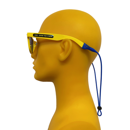 Cablz - Collection de dispositifs de retenue de lunettes réglables en silicone 16" | 1 paire