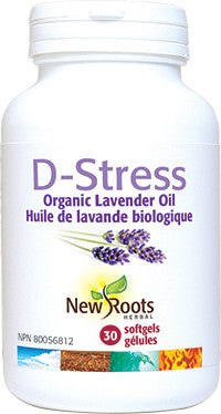 New Roots - D-Stress Organic Lavender Oil | 30 Softgels*