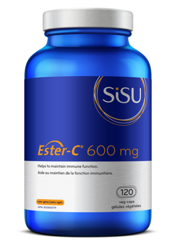 Sisu - Ester-C 600 mg | 120 Vegetable Capsules*