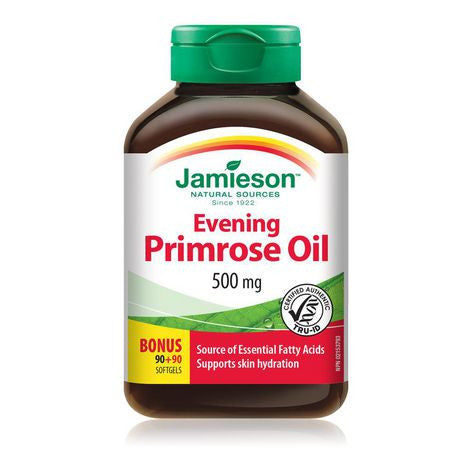 Jamieson - Evening Primrose Oil, 500 mg | 90 + 90 Softgels