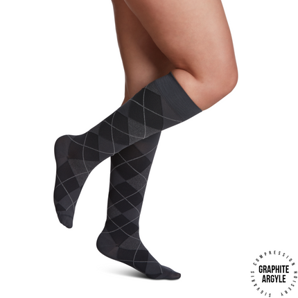 Sigvaris - 143C Chaussettes de compression en microfibre pour femmes | 15-20 mmHg 