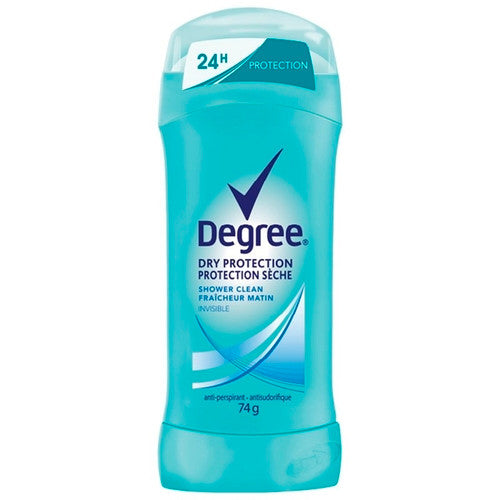 Degree - Antisudorifique invisible Dry Protection - Parfum propre pour la douche | 74g