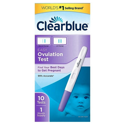 Clearblue - Test d'ovulation - 1 mois d'approvisionnement | 10 épreuves